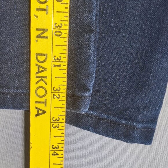 Michael Kors Jeans High Rise Flare women's size 14 dark washed indigo blue - Picture 11 of 13